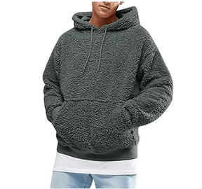 NordicSoft Fluffy Teddy Hoodie voor Heren - Luxe Comfort en Stijl voor Koude Dagen