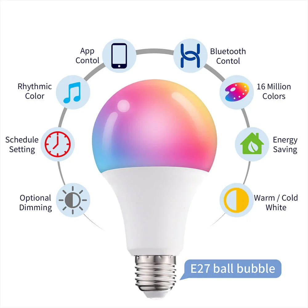 Smart Bluetooth Multicolor Lamp – Slimme Verlichting voor Elke Sfeer en Ruimte