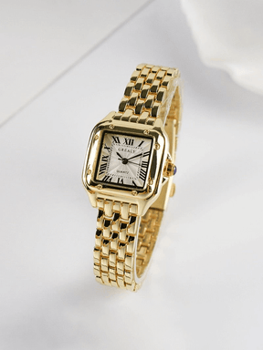 Milano Klassiek Horloge – Tijdloos Elegante 14K Vergulde of Roestvrijstalen Horloge met Romeinse Cijfers