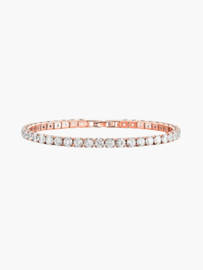 Glamour Tennisarmband – Elegant 14K Verguld, Zilveren of Roségouden Armband met Sprankelende Zirkonia Stenen