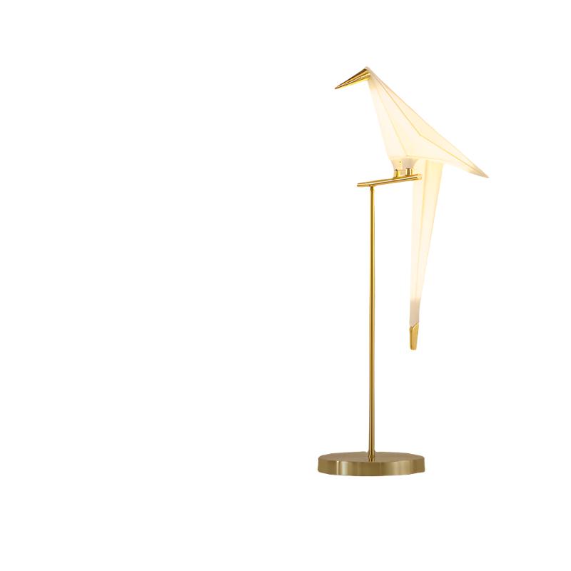 Papierkunst Magnetische Vogel Lamp - Modern Origami Design met Warm Wit Licht (26 cm x 74 cm, Magnetische Bevestiging)