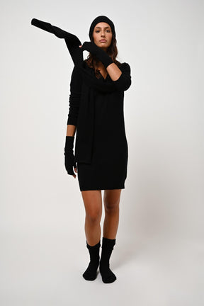 Mini jurk met V-hals