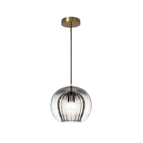 Moderne Hanglamp - Aluminium en Glas, E27 LED, 20 CM Breed met 2 M Aanpasbare Lengte