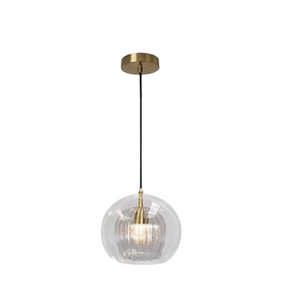 Moderne Hanglamp - Aluminium en Glas, E27 LED, 20 CM Breed met 2 M Aanpasbare Lengte