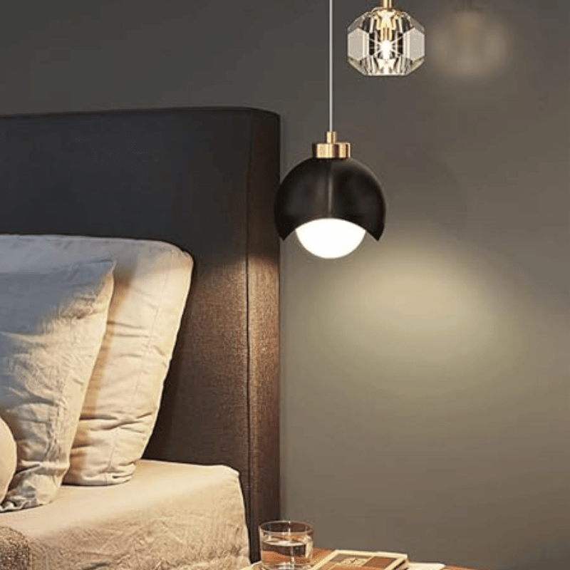 Stijlvolle Hanglamp in Goud en Zwart - Instelbare Hoogte tot 1,5 m met LED Verlichting (10W)