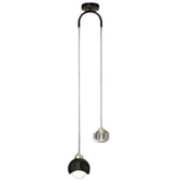 Stijlvolle Hanglamp in Goud en Zwart - Instelbare Hoogte tot 1,5 m met LED Verlichting (10W)