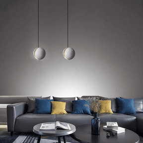 Moderne LED-Hanglampen van Steen in Diverse Maten voor een Stijlvol Interieur