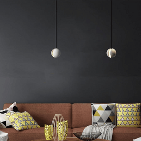 Moderne LED-Hanglampen van Steen in Diverse Maten voor een Stijlvol Interieur