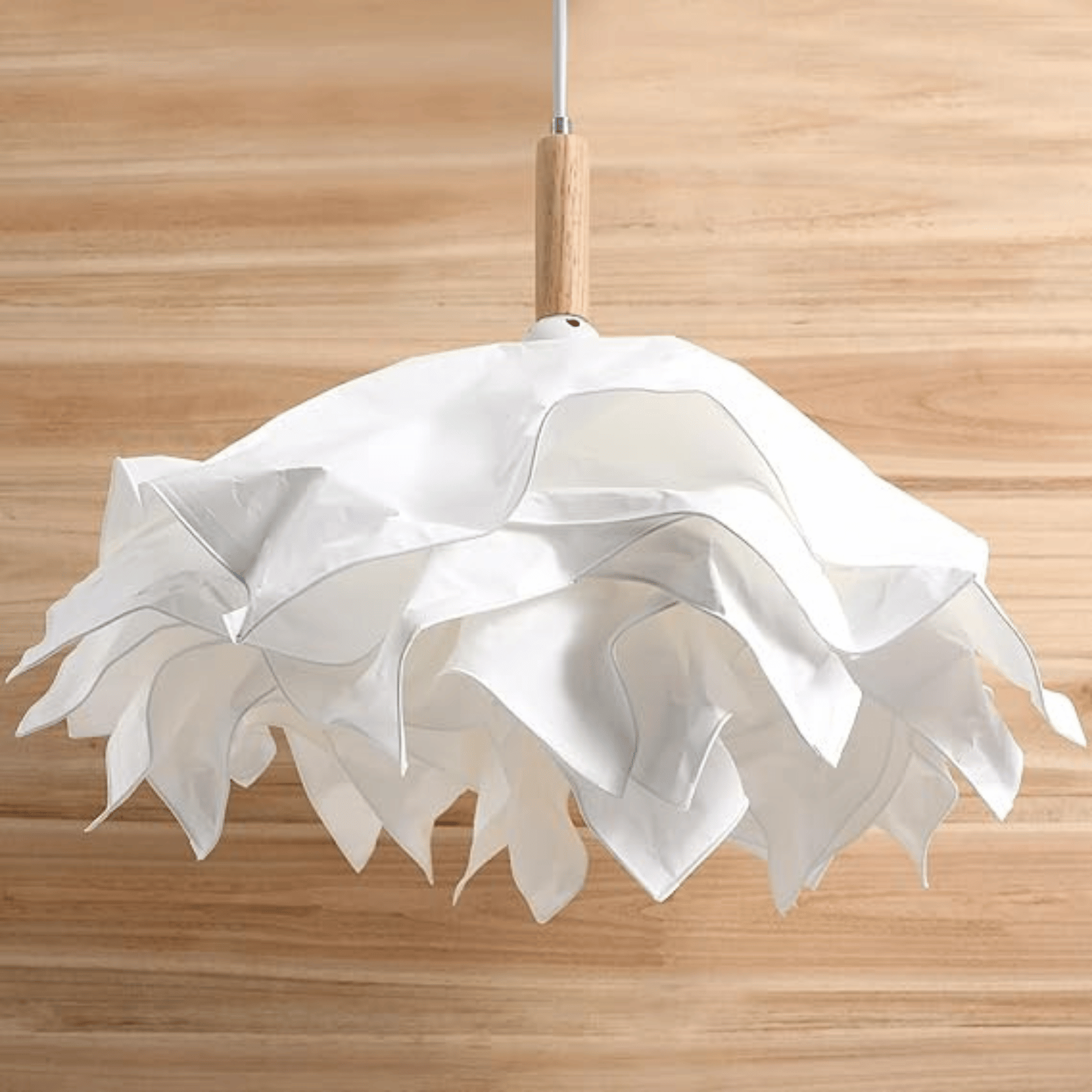 Moderne Witte Papieren Hanglamp: Stijlvolle Verlichting voor Elke Ruimte – Tot 60W!