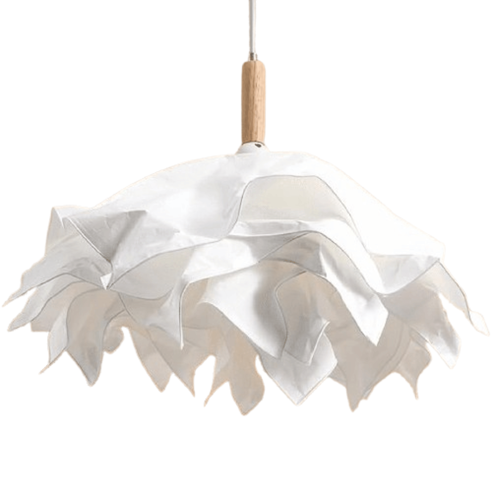 Moderne Witte Papieren Hanglamp: Stijlvolle Verlichting voor Elke Ruimte – Tot 60W!