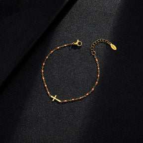 Hemelse Kruis Armband - Duurzaam Roestvrijstaal met Luxe Gouden Charme!