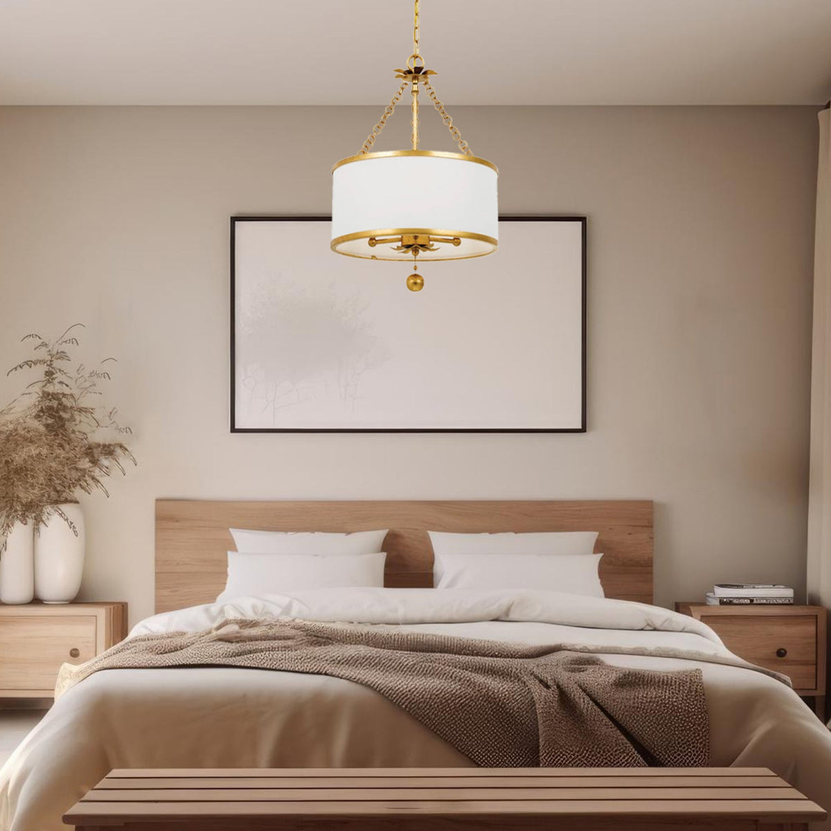 Aurelia 3-Licht Ring Hanglamp in Antiek Goud – Luxe Verlichting voor Eetkamers en Woonkamers