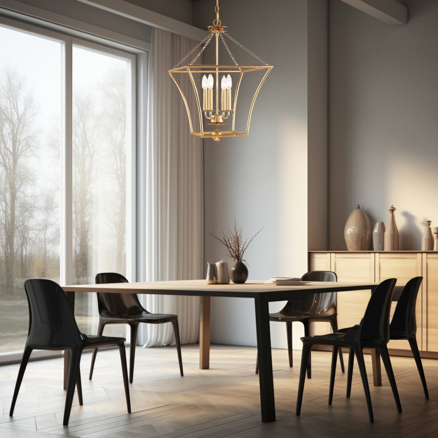 Verona 3-Licht Hanglamp in Antiek Goud – Elegante Verlichting voor Eetkamers en Keukens