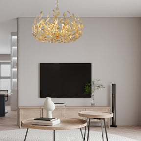 Nova Hanglamp in Antiek Goud – Luxe Verlichting met een Diameter van 58 cm voor Eetkamers en Woonkamers