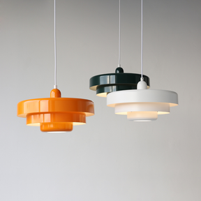 Mid-century Bauhaus IJzeren Hanglamp - Iconisch Design met Verstelbare Lengte