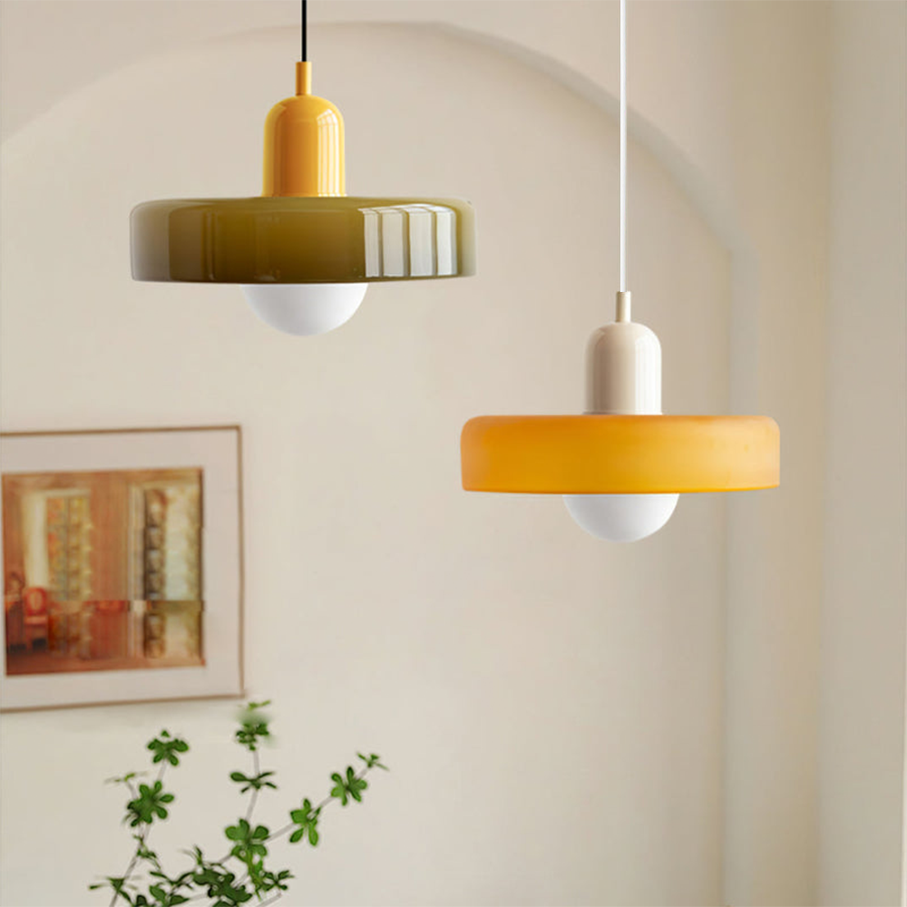 Moderne Glazen LED Hanglamp - Bauhaus Design met Verstelbare Ophanglengte