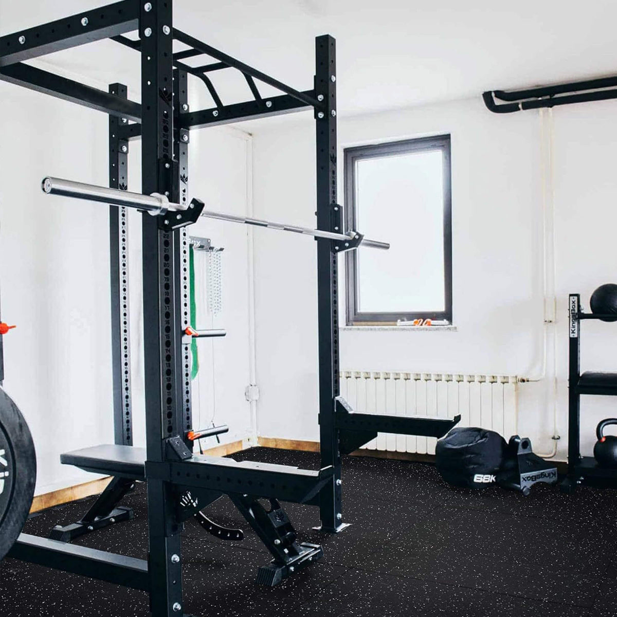 FlexFit Rubber Home Gym Vloermatten - Antislip, Schokabsorberend & Eenvoudige Montage