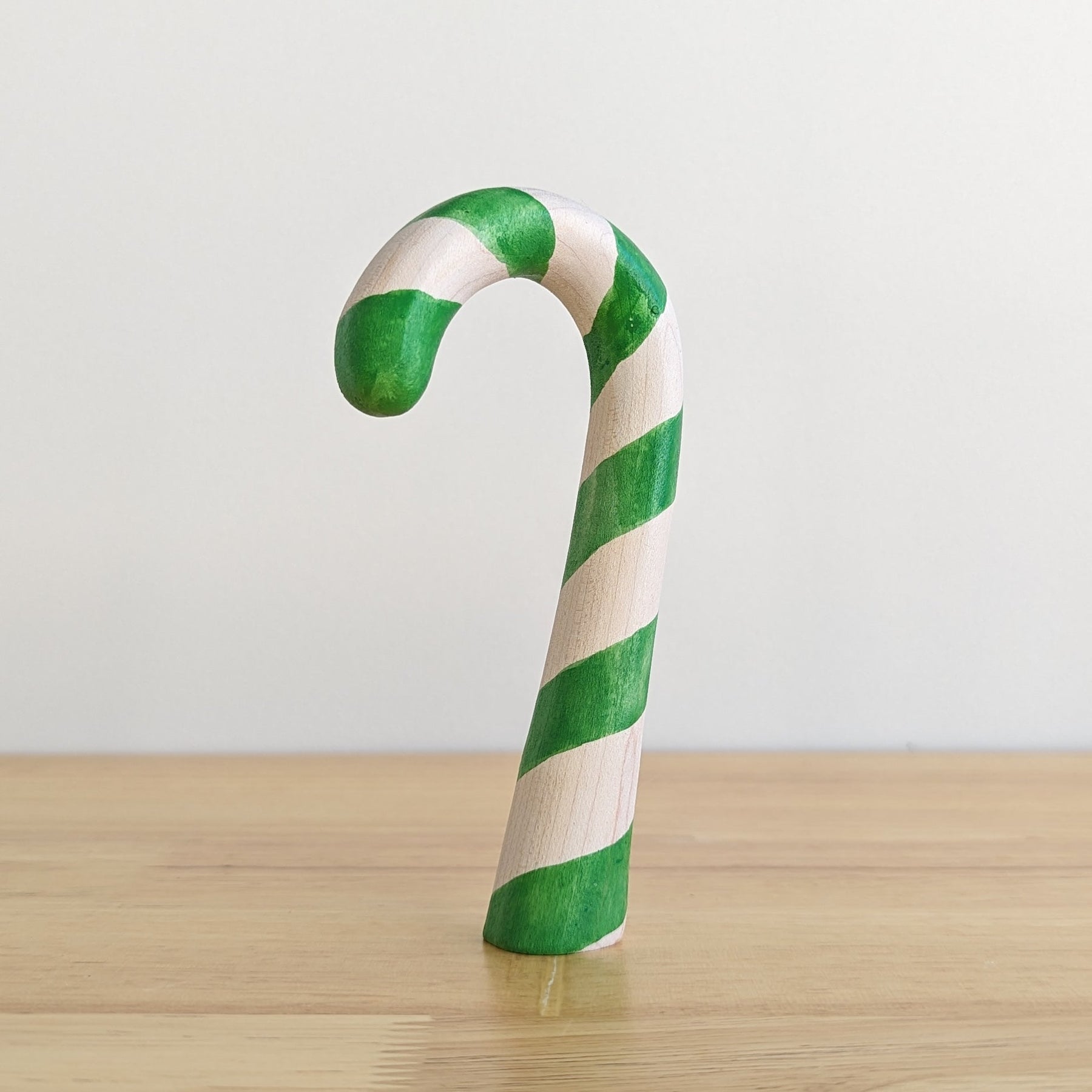 Handgemaakte Houten Candy Cane – Het Perfecte Kerstcadeau voor Fantasierijk Spel