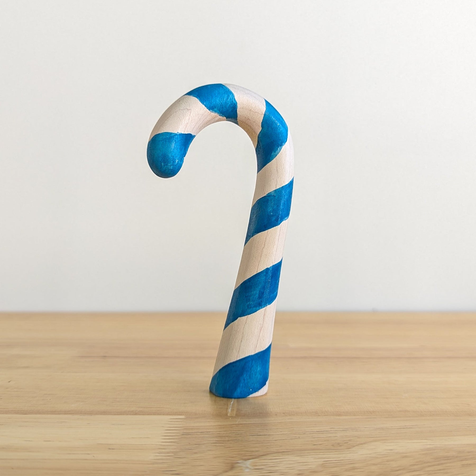 Handgemaakte Houten Candy Cane – Het Perfecte Kerstcadeau voor Fantasierijk Spel