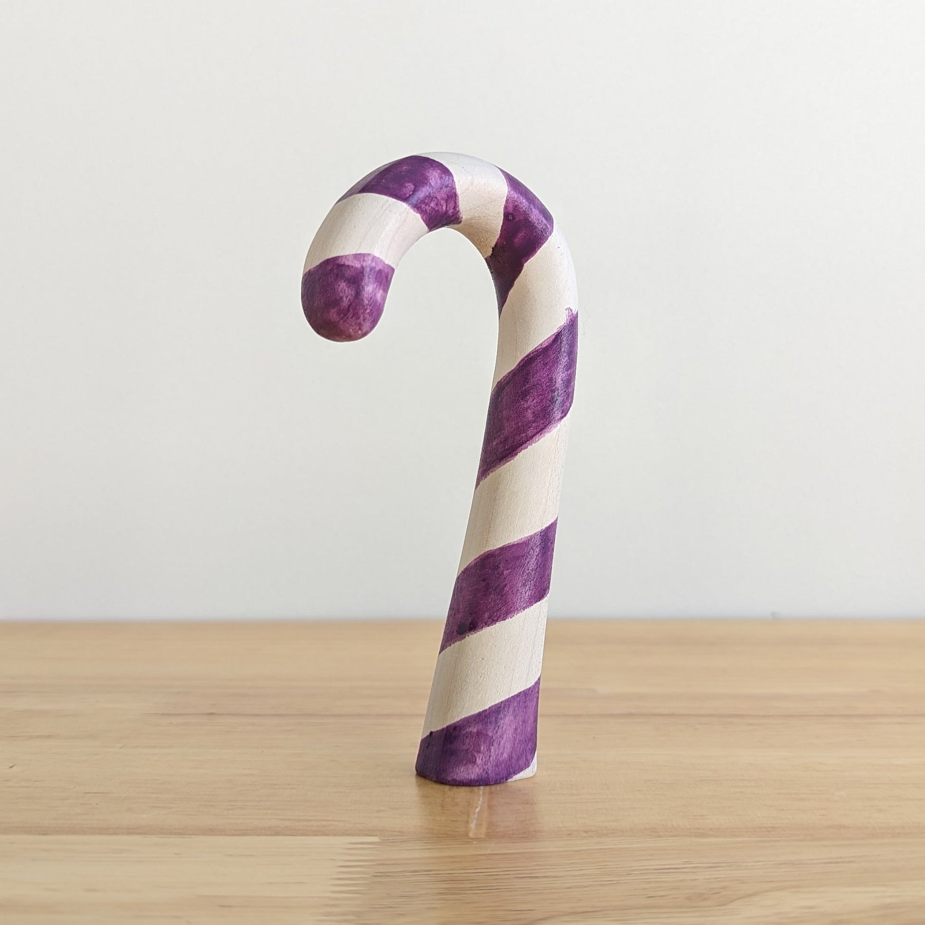 Handgemaakte Houten Candy Cane – Het Perfecte Kerstcadeau voor Fantasierijk Spel