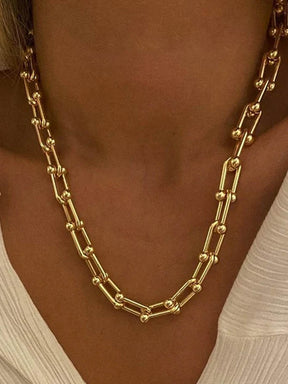 ClipLink Ketting – Trendy en Stijlvolle 14K Vergulde of Roestvrijstalen Ketting voor een Unieke Flair