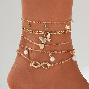 Bohemian Enkelband Set