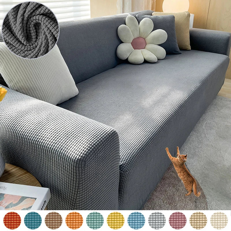 SofaShield: Antislip Bankhoes met Stijlvol Jacquard-Design voor Elke Interieur