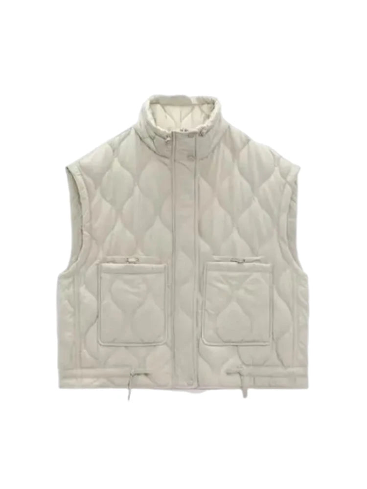 Dames Winter Gilet Retro