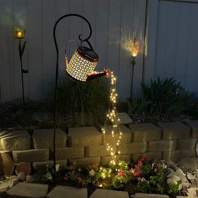 Retro Solar Waterval Lamp - Unieke Decoratie voor Tuin en Buitenruimte