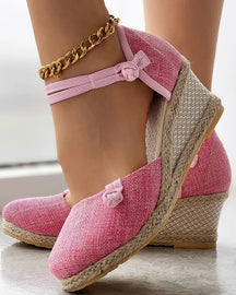 Gevlochten Espadrille Sandalen