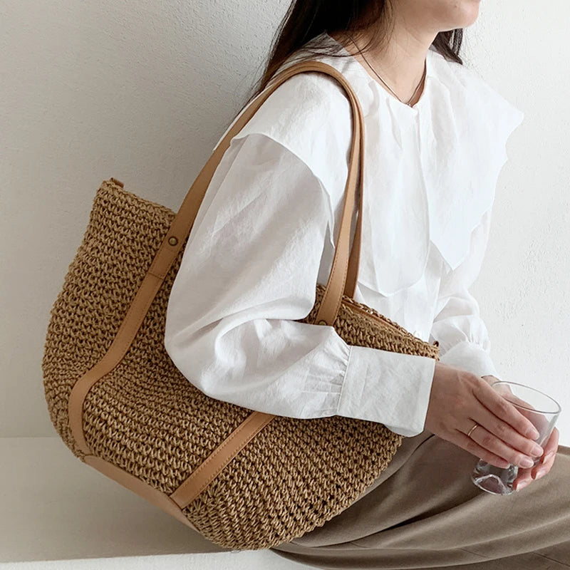 Boho Stro Schoudertas
