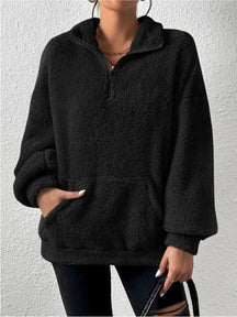 Sweater Trui Met Halve Rits