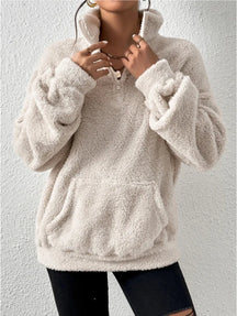 Sweater Trui Met Halve Rits