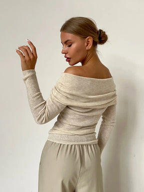 Stijlvolle Off-shoulder Trui