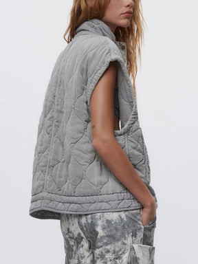 Dames Winter Gilet Retro