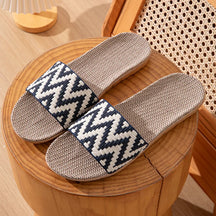 Linnen Comfortabele Pantoffels Zomer