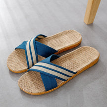 Linnen Comfortabele Pantoffels Zomer