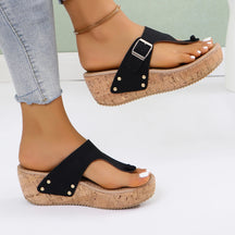 Trendy Wedge Sandalen