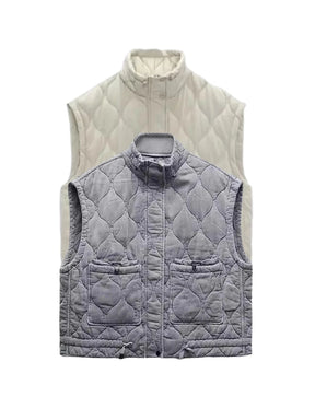 Dames Winter Gilet Retro