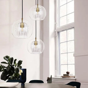 Moderne Hanglamp - Aluminium en Glas, E27 LED, 20 CM Breed met 2 M Aanpasbare Lengte