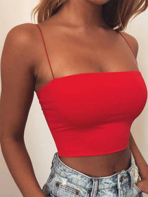 Basis Spaghetti Strap Crop Top