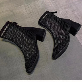 Bling Mesh Enkellaarsjes