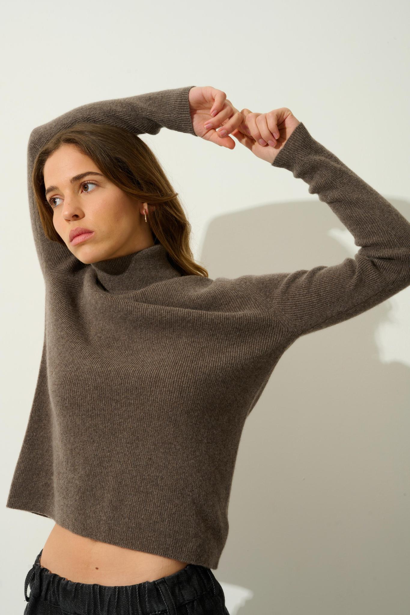 Comfortabele Jurk Met Hoge Hals