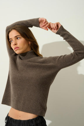 Comfortabele Jurk Met Hoge Hals