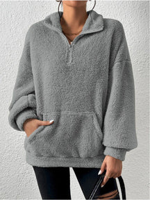 Sweater Trui Met Halve Rits