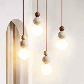 Moderne Hanglamp - Bruin Houten Design met G9 LED, 11 CM Breed en Aanpasbare Lengte