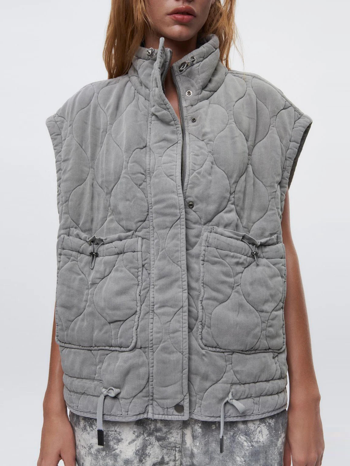 Dames Winter Gilet Retro