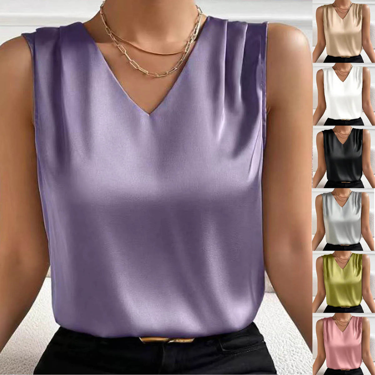 Zomerse V Hals Casual Topjes