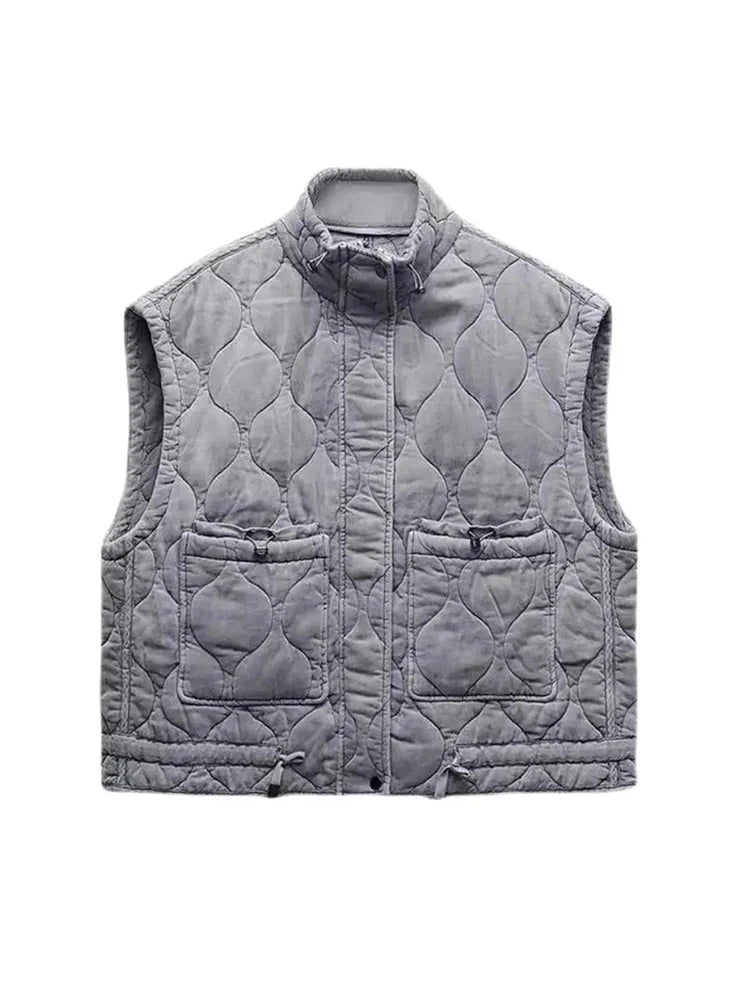 Dames Winter Gilet Retro