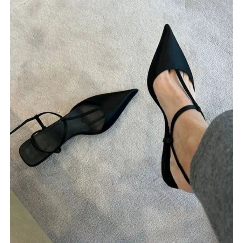Satin Stijlvol Sandalen Hak